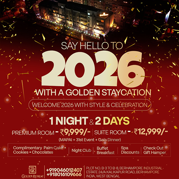 Welcome 2026 with a Golden Staycation Experience